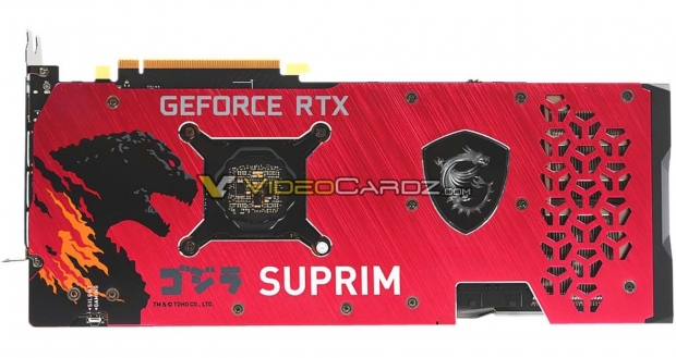 Open enlarged image Check out the MSI GeForce RTX 3070 SUPRIM SE x GODZILLA graphics card