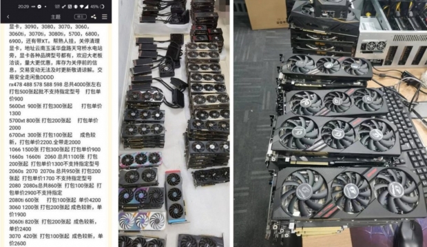 Open enlarged image Crypto crackdown: GeForce RTX 3060 now costs $270 second hand in China