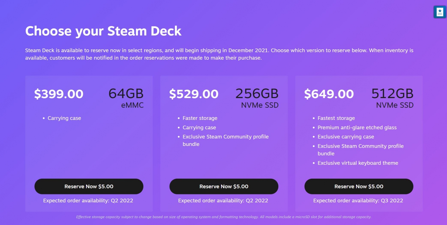 Valve Steam Deck - 512 GB SSD 