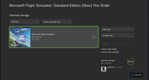 Photo of Microsoft Flight Simulator dispose de 97 Go d’espace sur les consoles Xbox Series X.