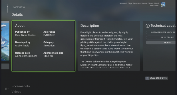 Microsoft Flight Simulator is 97 GB op Xbox Series X 34-consoles |  TweakTown.com