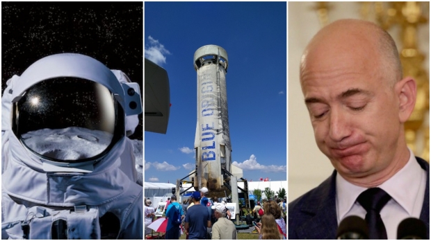 Jeff Bezos Pilots a Giant Robot