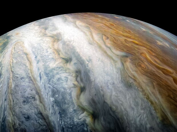 Open enlarged image NASA captures stunning image of the largest moon in our solar system