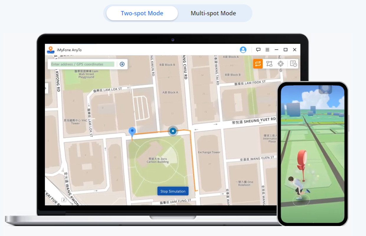 How to Use iMyFone AnyTo to Play Pokemon Go Without Moving？
