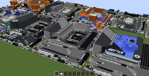 Redditor builds real-life PC motherboards inside of Minecraft 06