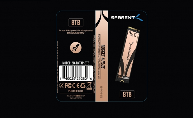 Open enlarged image Sabrent teases its crazy huge, crazy fast Rocket 4 Plus SSD with 8TB