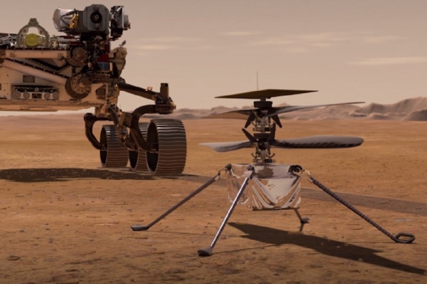 Open enlarged image NASA's Mars helicopter snapped an image of a martian 'road'