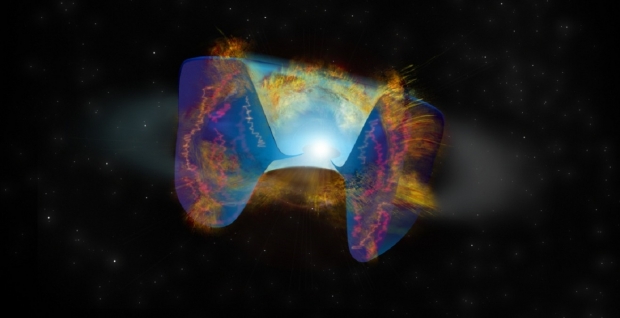 Star eats black hole or neutron star, causes a 'first time' supernova