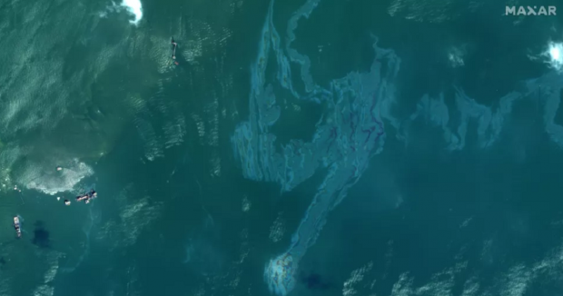 Satellite images show 10 mile ocean oil spill caused by Hurricane Ida 03 Satellite images show 10 mile ocean oil spill caused by Hurricane Ida 03