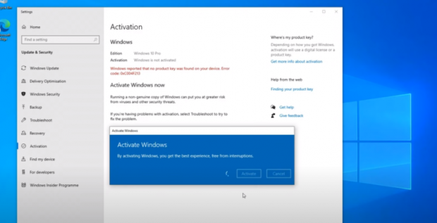 windows 10 pro lifetime activation key
