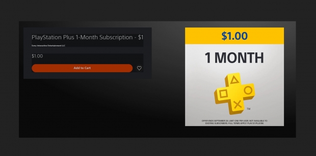 One month ps plus hot sale card