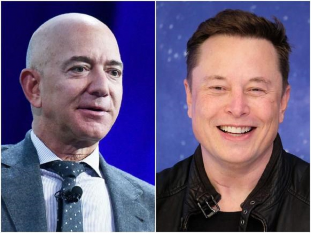 Open enlarged image Jeff Bezos replaced as world's richest, Musk to send him silver medal