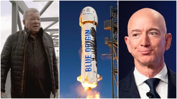 Open enlarged image Captain Kirk will actually go to space with Blue Origin very soon