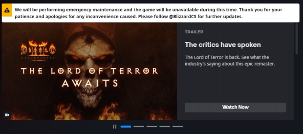 diablo 2 resurrected server maintenance