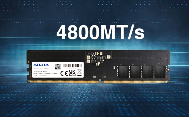 Open enlarged image ADATA launches new DDR5-4800 module, ready for Intel Alder Lake CPUs