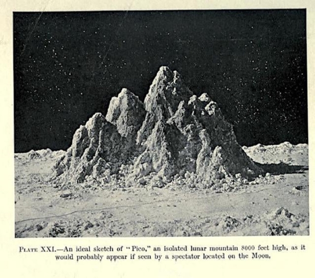 Imagen de 1874 de la montaña lunar comparada con su apariencia actual 01 |  TweakTown.com