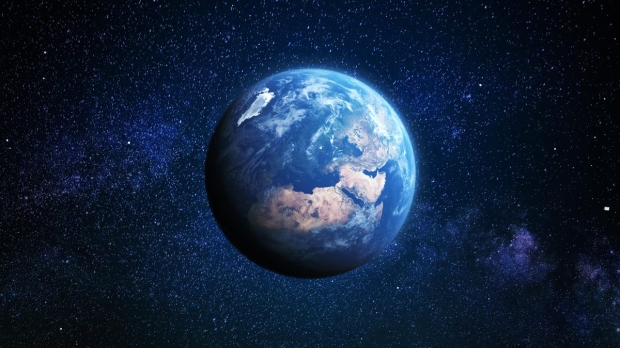 Open enlarged image Earth tipped on its side millions of years ago, did a 'cosmic yo-yo'