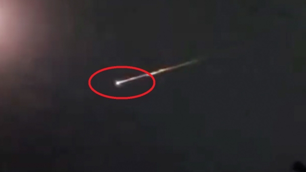 Open enlarged image Russian spy satellite caught on video, plummets to a fiery death
