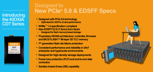 Kioxia Intros First Edsff Ssds Designed With Next Gen Pcie 5 0 Tech