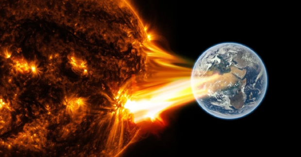 Open enlarged image Sun outburst releases solar flare, officials warn of 'radio blackout'
