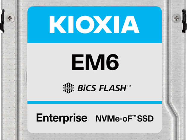 KIOXIA's new EM6 Series Enterprise NVM-oF SSDs ready for EBOF systems