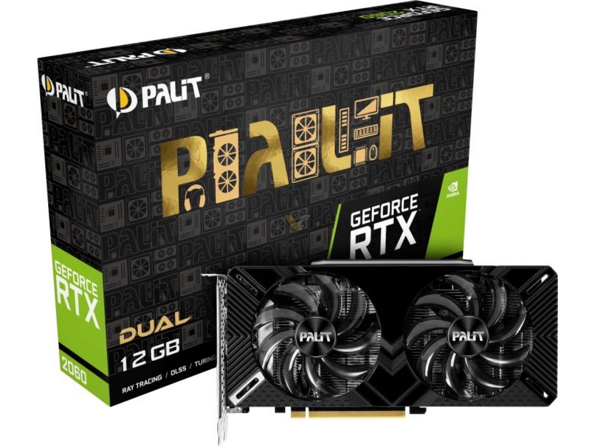【保証書あり】Palit  RTX2060 Dual OC 6GB【ゲーミング】