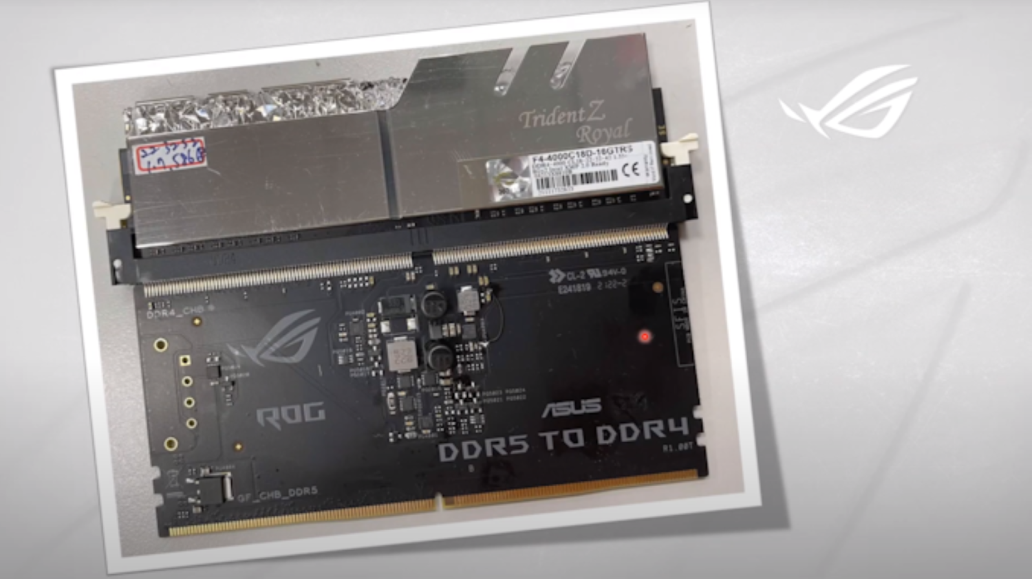 ASUS teases DDR5-to-DDR4 memory adapter, works on Z690 motherboard - TweakTown