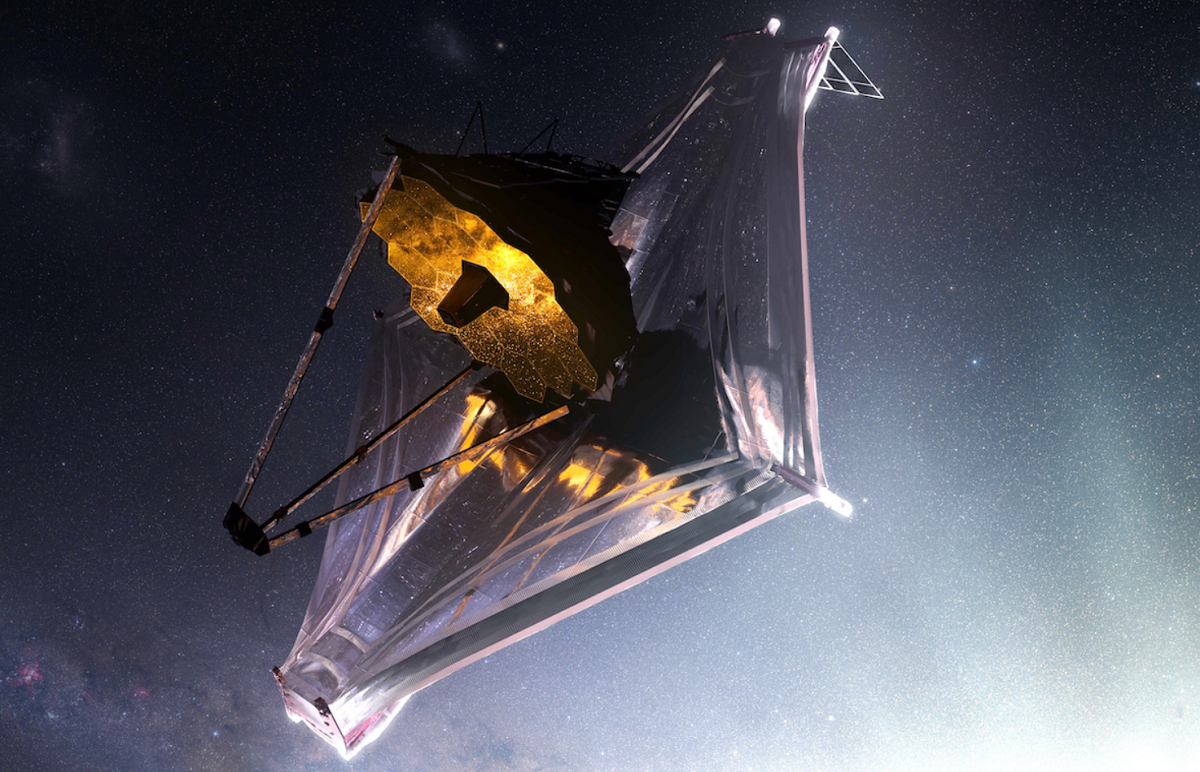 NASA's James b Space Telescope captured flying towards destination