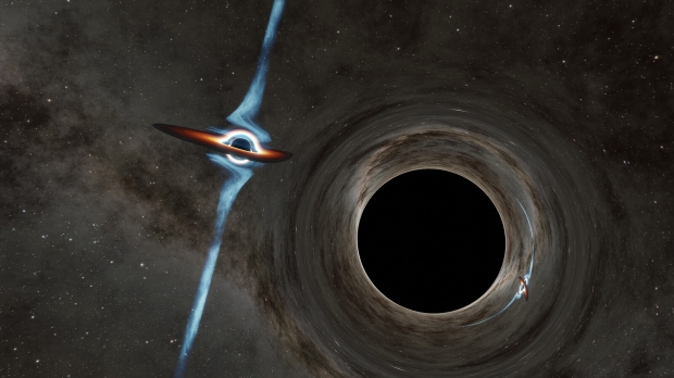 Estos dos agujeros negros masivos están condenados a colisionar