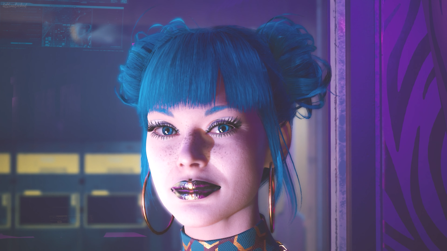 5. Cyberpunk 2077 Blue Hair Girl Character - wide 1