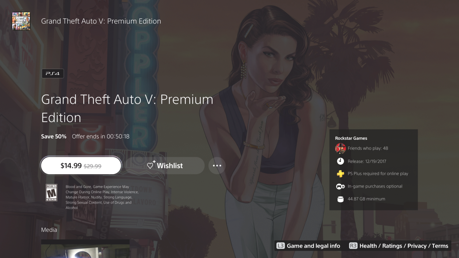  Grand Theft Auto V Premium Edition - Xbox One : Take 2