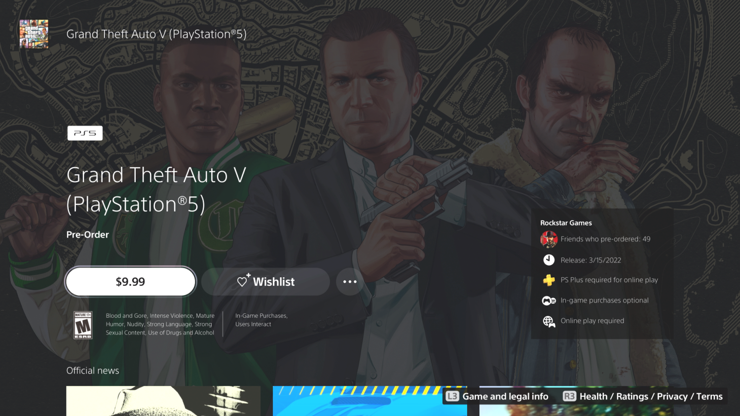 Streaming Issues on Grand Theft Auto 5 PSN Digital Version 