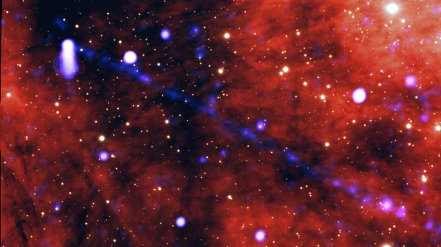 Open enlarged image NASA has imaged a tiny star unleashing a 'gargantuan' antimatter beam