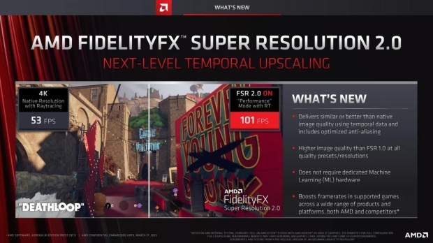 AMD launches FSR 2.0: temporal upscaling tech launches Q2 2022, soon