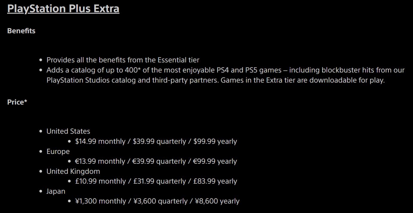 Sony announces new PlayStation Plus Extra and Premium tiers, adds