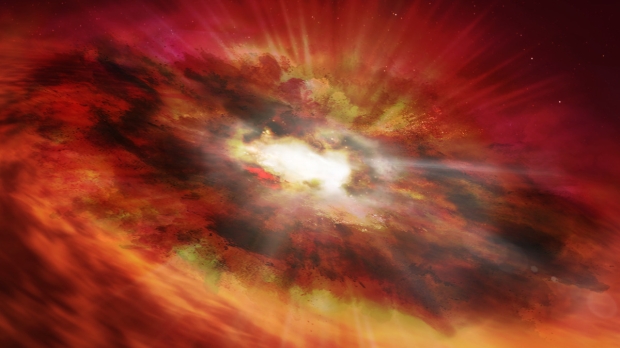 Hubble descubre el ‘eslabón perdido’ con el nacimiento de un agujero negro supermasivo