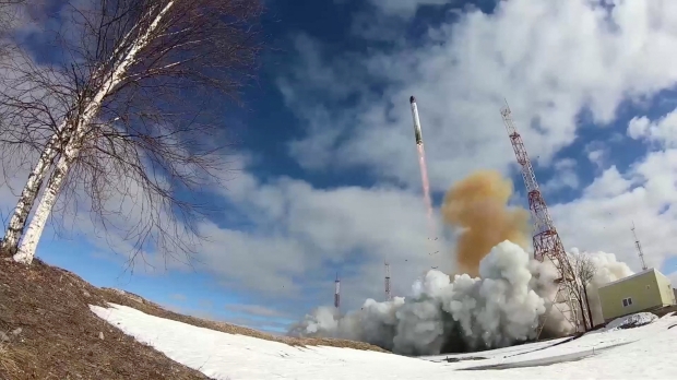 Watch Russia Launch Its New Nuclear-capable 'Satan II' Missile