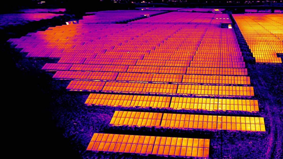 Infrared solar panels