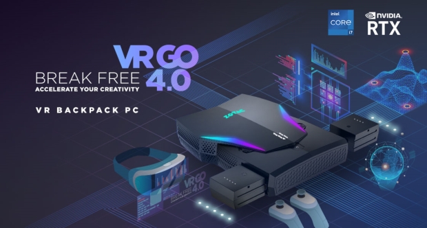 Open enlarged image ZOTAC VR GO 4.0: wireless gaming backpack for VR, with RTX A4500 GPU