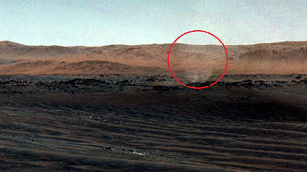 Mars dust devil shown from Perseverance rover's POV in new NASA GIF