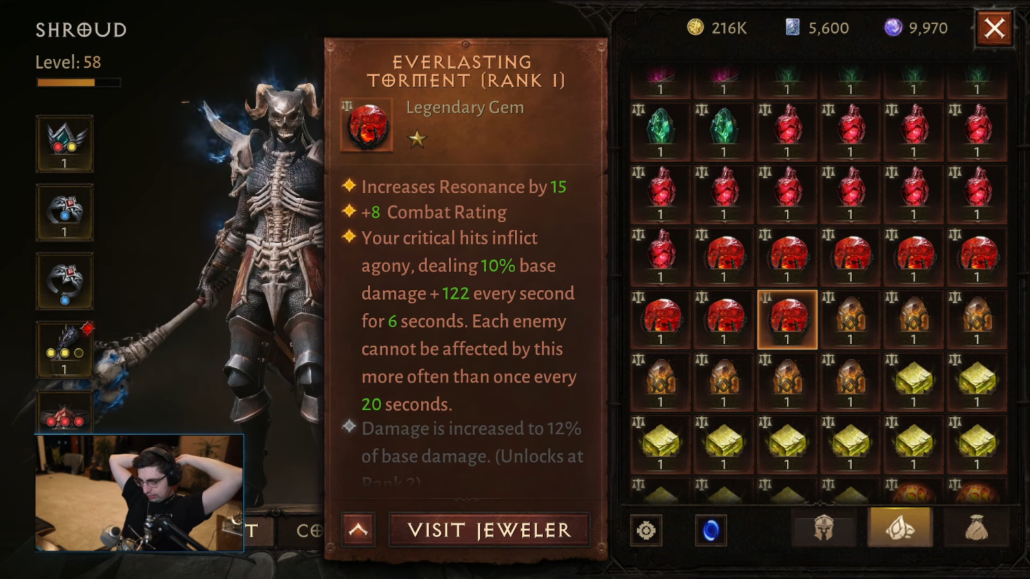 Fully upgrading a character in Diablo Immortal can cost over $100,000