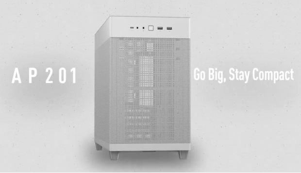Open enlarged image ASUS announces Prime AP201 Micro-ATX case: fits huge GPUs + radiators