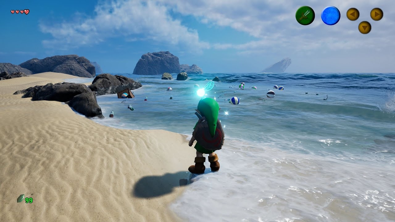 A fan remake of The Legend of Zelda: Ocarina of Time has been made in  Unreal Engine 5