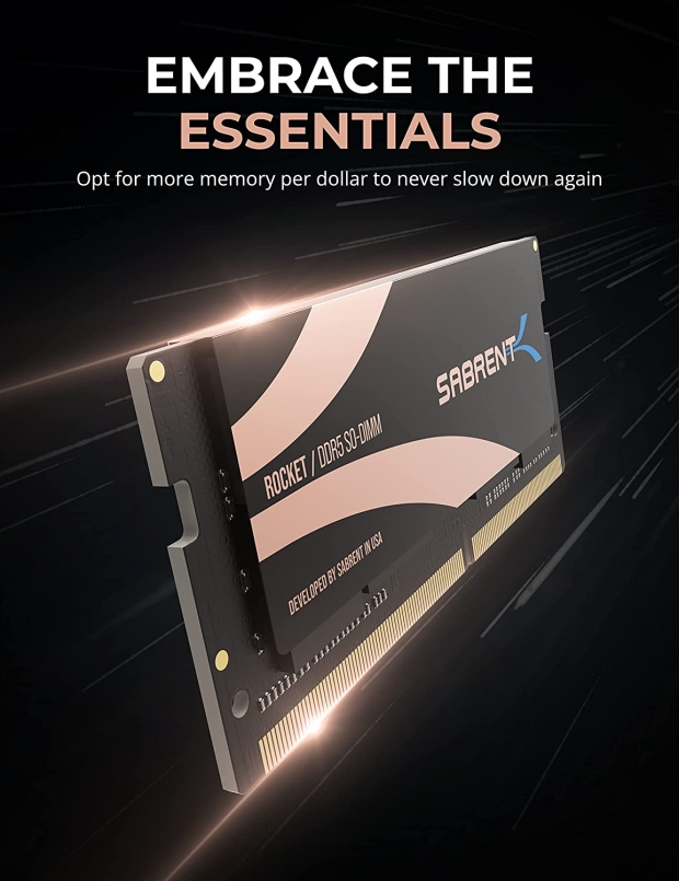 Sabrent dezvăluie RAM DDR5-4800 SO-DIMM de înaltă performanță pentru Notebook 01 |  TweakTown.com