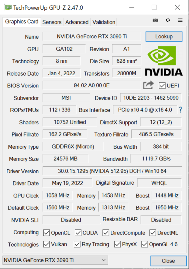 Nvidia 1950 online