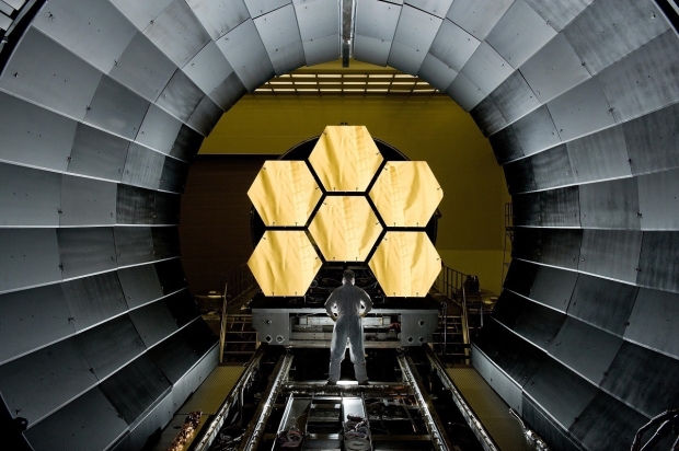 Open enlarged image James Webb telescope photographs 'Cosmic Cliffs' 7 light-years high