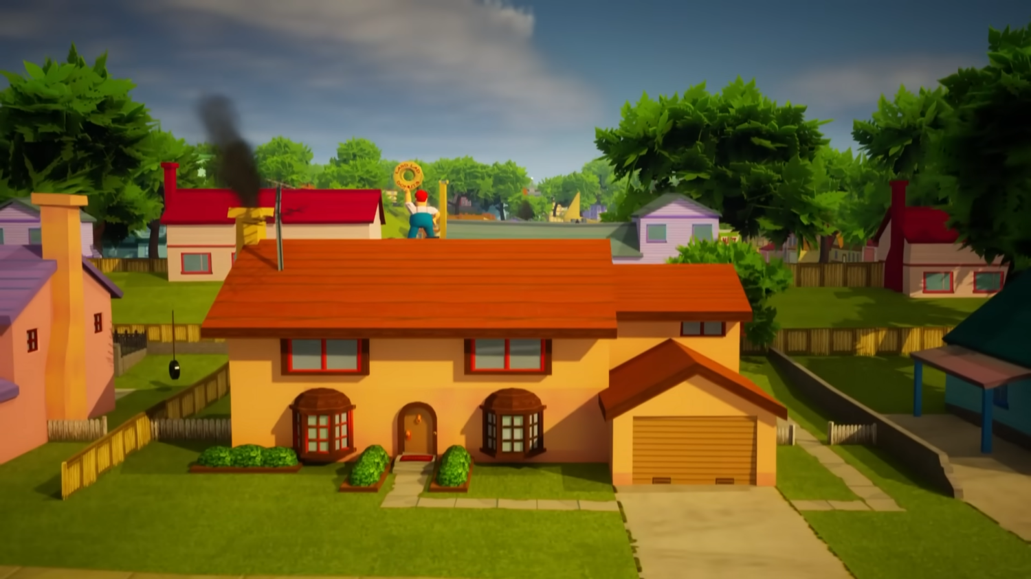 Simpsons Hit And Run Remade In Unreal Engine 5 With RTX Effects 