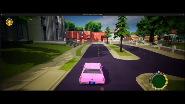 Simpsons Hit and Run remade in Unreal Engine 5 with RTX effects 4
