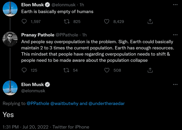 Elon Musk on overpopulation: 'Earth is basically empty of humans' 03