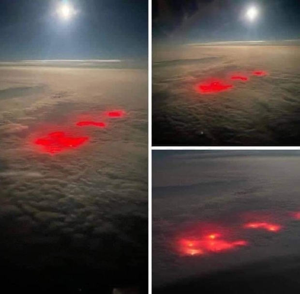 Pilot spots mysterious red glow while flying over Atlantic Ocean 02 |  TweakTown.com